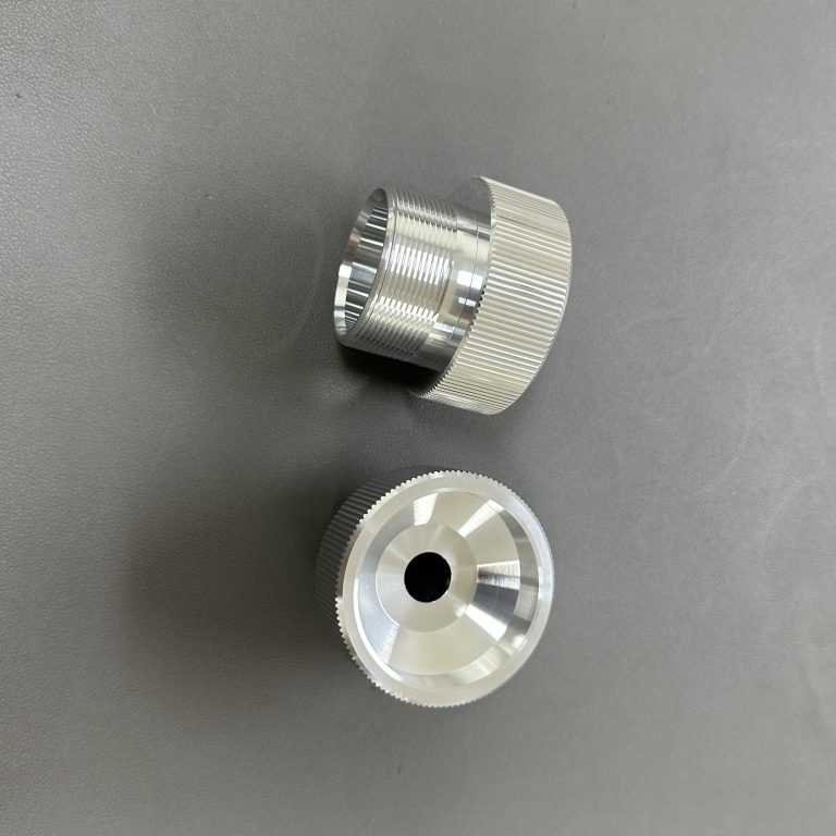 Solid Prototype cnc turning machining part with knurling